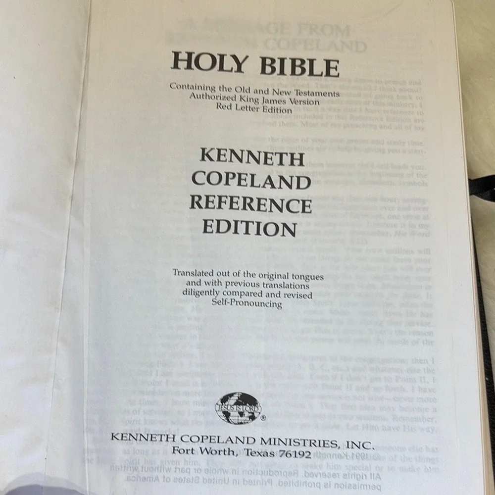 King James Version Holy Bible Kenneth Copeland Reference Edition